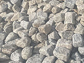 Granite cobbles at our quarry